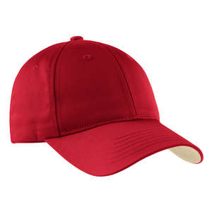 Sport-Tek Youth Dry Zone Nylon Cap - Dark/All Red, True