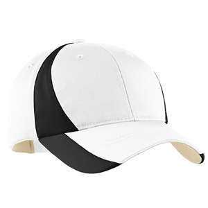 Sport-Tek Youth Dry Zone Nylon Colorblock Cap - Dark/All White/Black