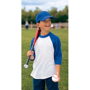 Sport-Tek Youth Colorblock Raglan Jersey - Dark/All 