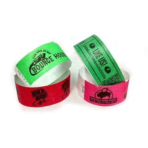 Custom Promotional Tyvek Paper Wristband - 1"