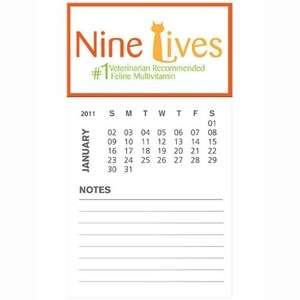 30 Mil Business Card Magnet and 12 Sheet Calendar 