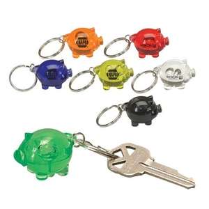 Acrylic Mini-Pig Keyring 