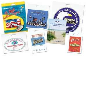 Custom Promotional Oxo-Biodegradable Take Home Plastic Bag - 9" x 13", Full Color