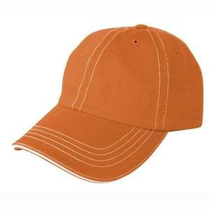 Accent Cap with Image Lock Imprint Orange, Burnt