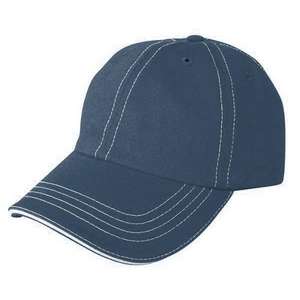 Accent Cap with Image Lock Imprint Blue, Navy