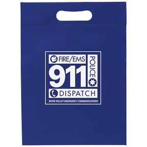 Custom Promotional Non-Woven Die Cut Handle Bag - 10" x 14"