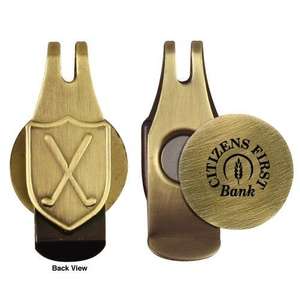 Custom Promotional Engraved Ball Marker Hat Clip