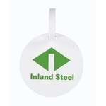 Promotional Golf Bag Tags - 3-1/2" Round Bag Tag with Strap