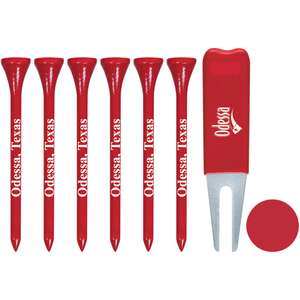 Custom Promotional 6 Tall Tees/Divot Tool/Marker Combo