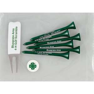 6 Tall Tees/Divot Tool/Marker Combo 