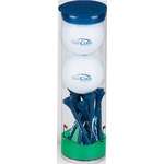Customized Fitness & Sports Gift Sets - Tall Tube with 2 Titleist DT Solo Golf Balls