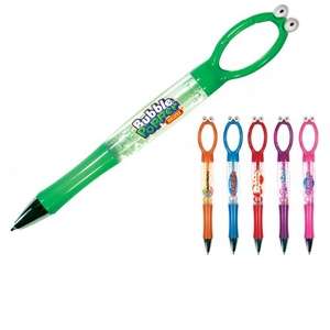Custom Promotional Googly-Eyed Bubble Pen - Full Color Digital Imprint