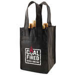 Custom Convention & Tradeshow Items - Nonwoven Four Bottle Wine Tote