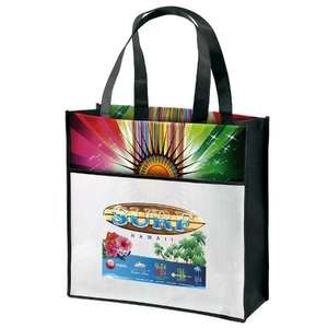 Custom Promotional Laminated Abe Tote Bag - Full Color
