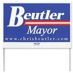 Imprinted Banners & Signs - 24" x 16" Yard Sign - 2 Color Imprint