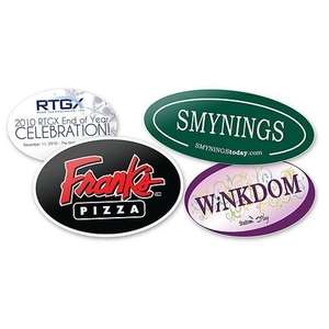 Full Color Oval Sticker - 3" x 4" 