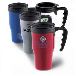 Custom Promotional 16-Oz. Insulated Travel Mug (Comfort Grip)