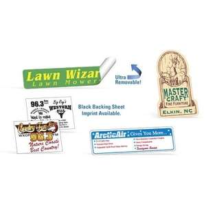 Custom Promotional Ultra Removable Clear Polyester Custom Decal - 11 to 17 Sq In, Full Color