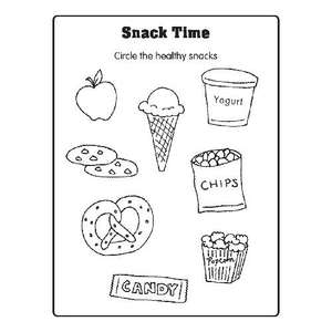 Coloring Book - Learn About Healthy Eating 