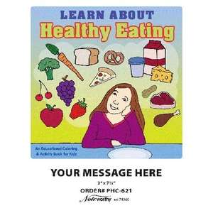 Custom Promotional Coloring Book - Learn About Healthy Eating