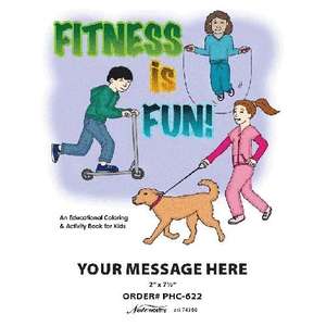 Custom Promotional Coloring Book - Fitness is Fun