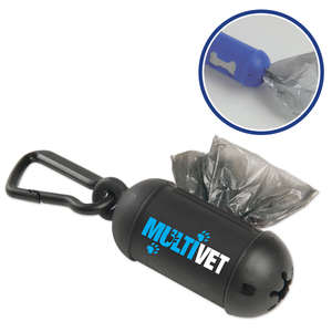 Custom Promotional Pet Waste Bag Dispenser with Carabiner