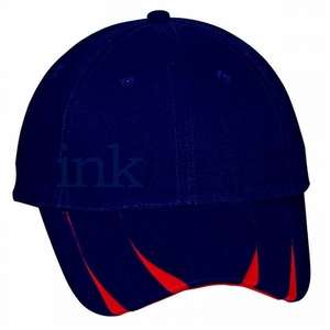 Brushed Cotton Cap With V-Pattern Bill