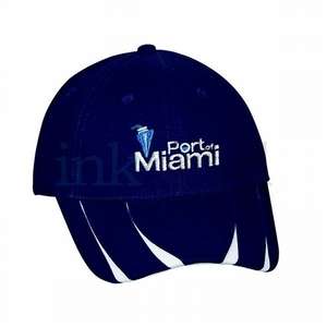 Brushed Cotton Cap With V-Pattern Bill