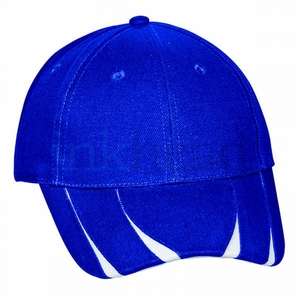 Brushed Cotton Cap With V-Pattern Bill