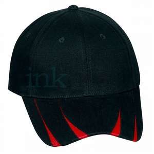 Brushed Cotton Cap With V-Pattern Bill