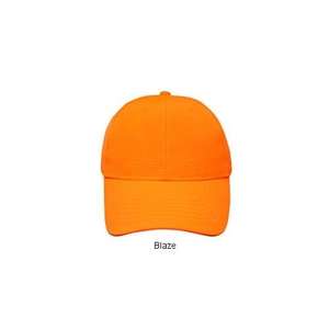 6 Panel Camo Cap - Structured Orange, Blaze