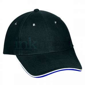 Brushed Cotton Structured Tri-Color Cap