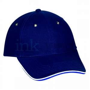 Brushed Cotton Structured Tri-Color Cap