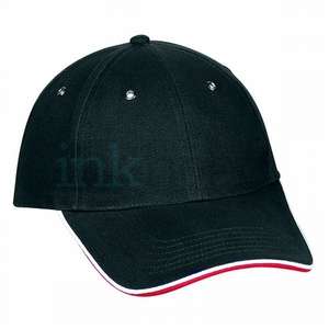 Brushed Cotton Structured Tri-Color Cap