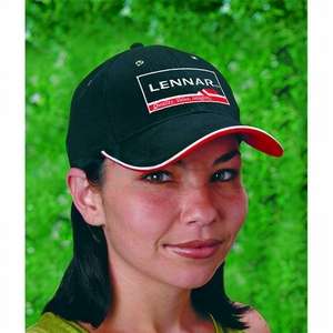 Custom Promotional Brushed Cotton Structured Tri-Color Cap