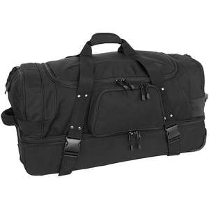 Custom Promotional Wheeled Duffle with Drop Bottom