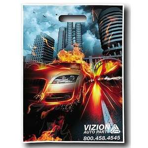 Custom Promotional Oxo-Biodegradable Take Home Plastic Bag - 9" x 13", Full Color 2 Sides