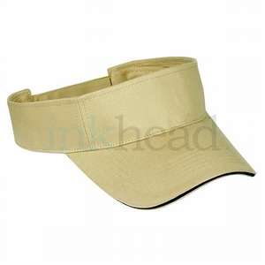 Brushed Cotton Visor With Sandwich Bill 