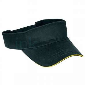 Brushed Cotton Visor With Sandwich Bill 