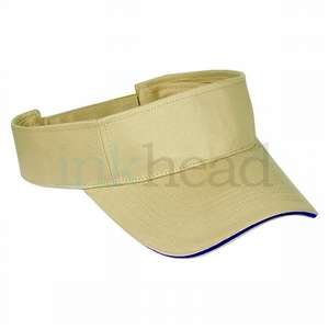 Brushed Cotton Visor With Sandwich Bill 