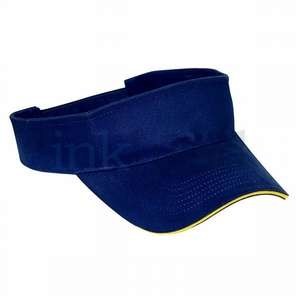 Brushed Cotton Visor With Sandwich Bill 