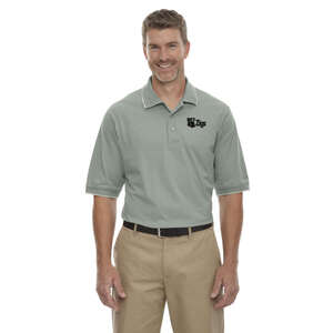 Custom Promotional Men's Jersey Polo with Pencil Stripe