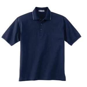 Men's Jersey Polo with Pencil Stripe 