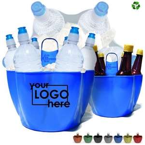 Custom Promotional Bucket Buddy Ice Bucket/Bottle Carrier