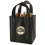 Personalized Wine Openers & Accessories - Nonwoven Six Bottle Wine Tote