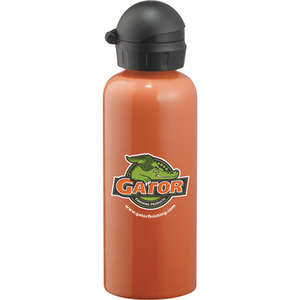 Ceramic Water Bottle - 15 oz. Orange