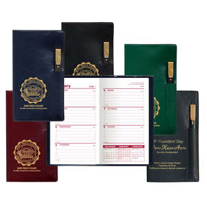 Custom Promotional Antigua Vinyl Executive Weekly Pocket Planner