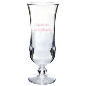 15 oz. Plastic Hurricane Glass