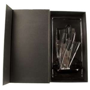 3 Piece Black Ceramic Knife Set 