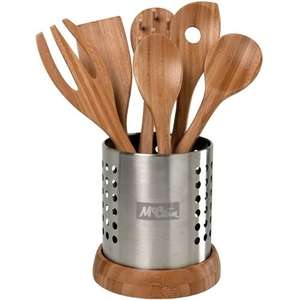 Custom Promotional 6 Piece Bamboo Utensil Set
